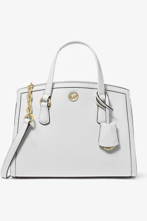 Michael Kors MK Chantal Small Pebbled Leather Messenger Bag - - Michael Kors