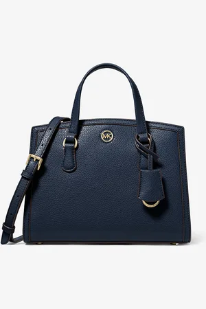 Michael Kors MK Chantal Small Pebbled Leather Messenger Bag - - Michael Kors