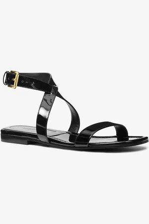 Michael Kors MK Bridgette Patent Leather Sandal - - Michael Kors