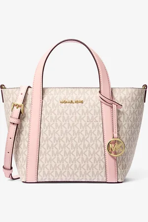 Michael Kors MK Pratt Small Signature Logo Tote Bag - - Michael Kors