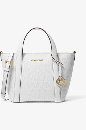 Michael Kors MK Pratt Small Signature Logo Tote Bag - - Michael Kors