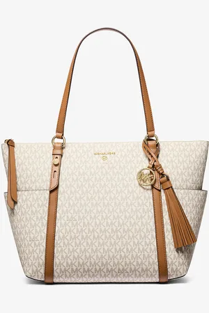 Michael Kors MK Sullivan Large Logo Top-Zip Tote Bag - - Michael Kors