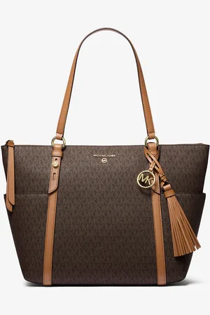 Michael Kors MK Sullivan Large Logo Top-Zip Tote Bag - - Michael Kors