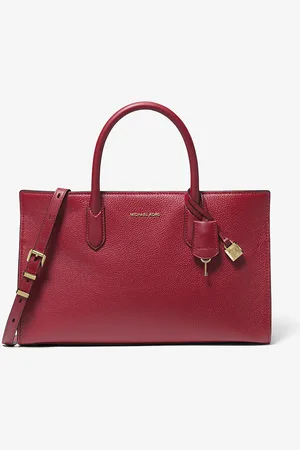 Michael Kors MK Scarlett Medium Leather Satchel - - Michael Kors