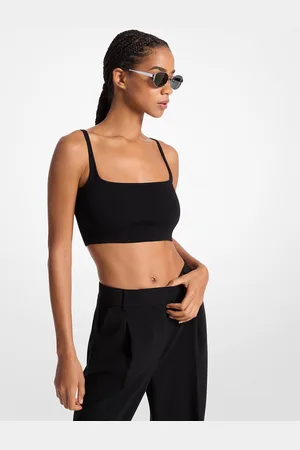 Michael Kors MK Stretch Wool Cropped Tank Top - - Michael Kors
