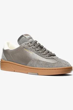 Michael Kors MK Wilton Leather and Suede Trainers - - Michael Kors