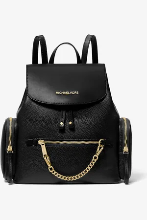 Michael Kors MK Jet Set Medium Pebbled Leather Backpack - - Michael Kors