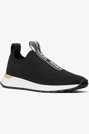 Michael Kors MK Bodie Logo Tape Mesh Slip-On Trainer - - Michael Kors