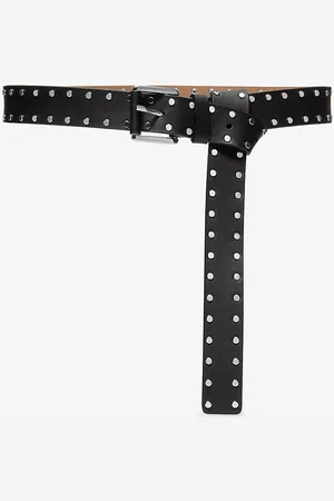 Michael Kors MK Colby Studded Leather Belt - - Michael Kors
