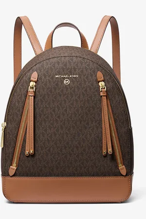 Michael Kors MK Brooklyn Medium Logo Backpack - - Michael Kors