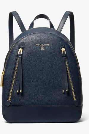 Michael Kors MK Brooklyn Medium Pebbled Leather Backpack - - Michael Kors