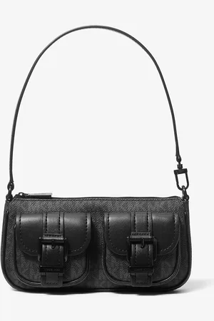 Michael Kors MK Zoe Small Signature Logo Convertible Pochette - - Michael Kors