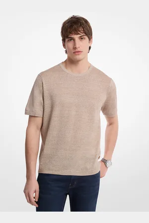 Michael Kors MK Linen and Cotton T-Shirt - - Michael Kors