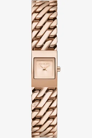 Michael Kors MK Mini Darrington -Tone Chain-Link Watch -