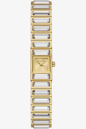 Michael Kors MK Limited-Edition Mini Darrington Pavé Bezel -Tone Watch -
