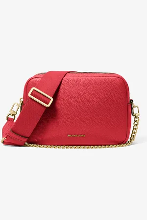 Michael Kors MK Bryant Medium Pebbled Leather Camera Crossbody Bag - - Michael Kors