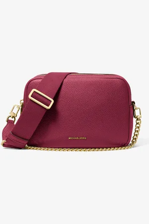 Michael Kors MK Bryant Medium Pebbled Leather Camera Crossbody Bag - - Michael Kors