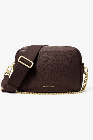 Michael Kors MK Bryant Medium Pebbled Leather Camera Crossbody Bag - - Michael Kors