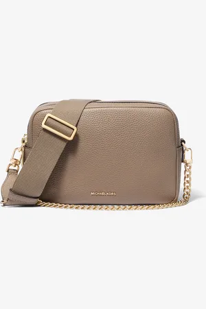 Michael Kors MK Bryant Medium Pebbled Leather Camera Crossbody Bag - - Michael Kors