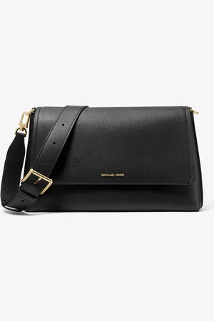 Michael Kors MK Nessa Large Leather Crossbody Bag - - Michael Kors