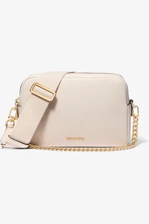 Michael Kors MK Bryant Medium Pebbled Leather Camera Crossbody Bag - - Michael Kors