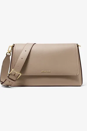 Michael Kors MK Nessa Large Leather Crossbody Bag - - Michael Kors