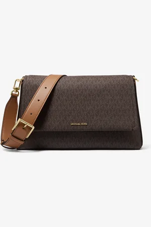Michael Kors MK Nessa Large Signature Logo Crossbody Bag - - Michael Kors