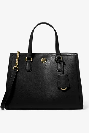 Michael Kors MK Chantal Medium Pebbled Leather Satchel - - Michael Kors