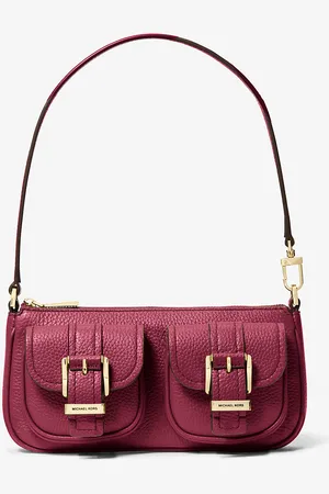 Michael Kors MK Zoe Small Pebbled Leather Pochette - - Michael Kors