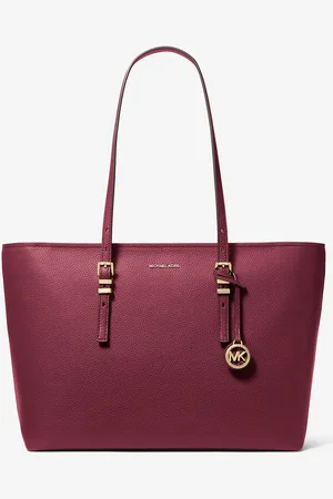 Michael Kors MK Quinn Large Pebbled Leather Tote Bag - - Michael Kors
