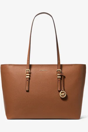 Michael Kors MK Quinn Large Pebbled Leather Tote Bag - - Michael Kors