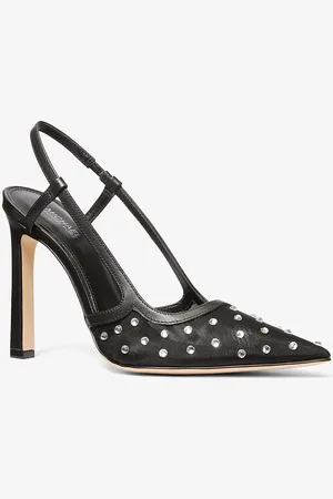 Michael Kors MK Alora Crystal Embellished Mesh Slingback Pump - - Michael Kors