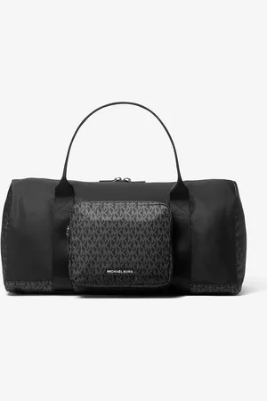 Michael Kors MK Tanner Nylon and Printed Signature Logo Weekender Bag - - Michael Kors