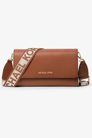 Michael Kors MK Jet Set Large Leather Crossbody Bag - - Michael Kors