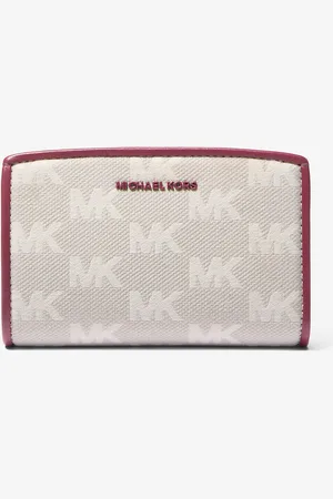 Michael Kors MK Bryant Medium Logo Jacquard Wallet - - Michael Kors