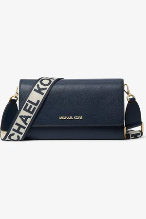 Michael Kors MK Jet Set Large Leather Crossbody Bag - - Michael Kors