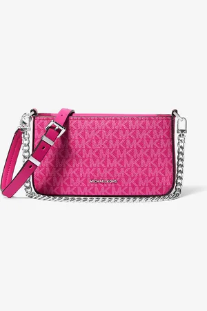 Michael Kors MK Bryant Small Signature Logo Convertible Pochette - - Michael Kors