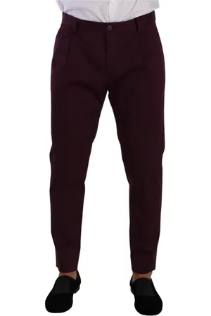 Dolce & Gabbana Chinos, male, , M, Cotton Tapered Chinos Dress Trousers