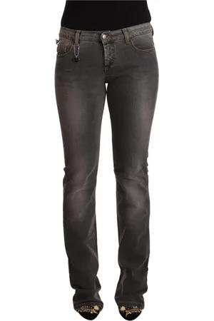 Costume National Washed Low Waist Straight Denim Jeans
