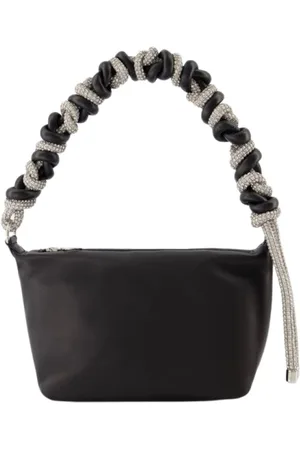 KARA Handbags, female, , ONE SIZE, Crystal Phone Cord Hobo Bag - - - Leather