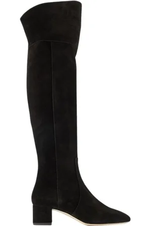 Aeyde Over-knee Boots, female, , 3 UK, Letizia 45Mm Thin Block Square in leatherToe Over The Knee Boot