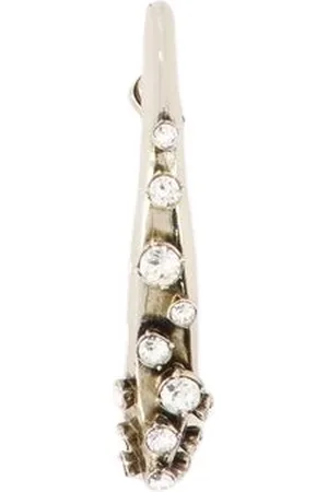 Alexander McQueen Elegant Pave Faceted Earrings