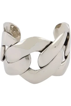 Alexander McQueen Earrings, female, , M, Silver Chain Cuff Earrings