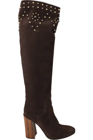 Dolce & Gabbana Over-knee Boots, female, , 6 UK, Studded Knee High Boots