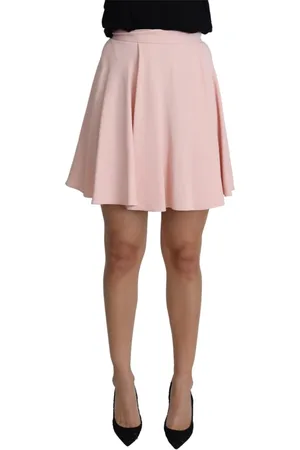 Dolce & Gabbana Midi Skirts, female, , 3XS, Tuck Pleat Flare A-line Mini Skirt