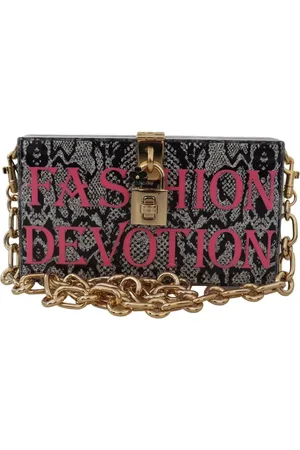 Dolce & Gabbana Shoulder Bags, female, , ONE SIZE, Fashion Devotion Clutch Plexi Sicily BOX Purse