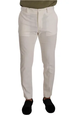 Dolce & Gabbana Cotton Corduroy Slim Fit Trousers