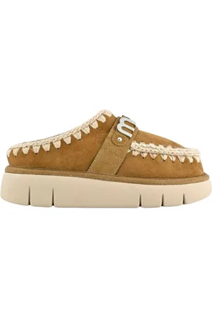 Mou Mules, female, , 7 UK, Handmade Sheepskin Crochet Clog