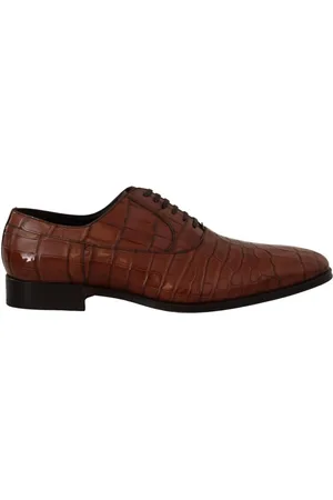 Dolce & Gabbana Exotic Crocodile Leather Dress Shoes