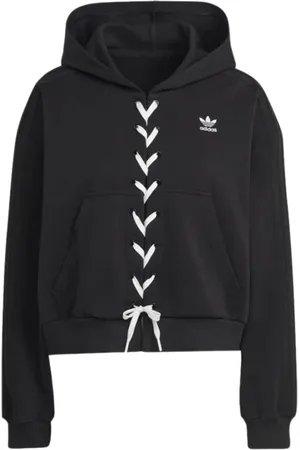 adidas Hoodies, female, , S, Cropped Hoodie with Lace Details